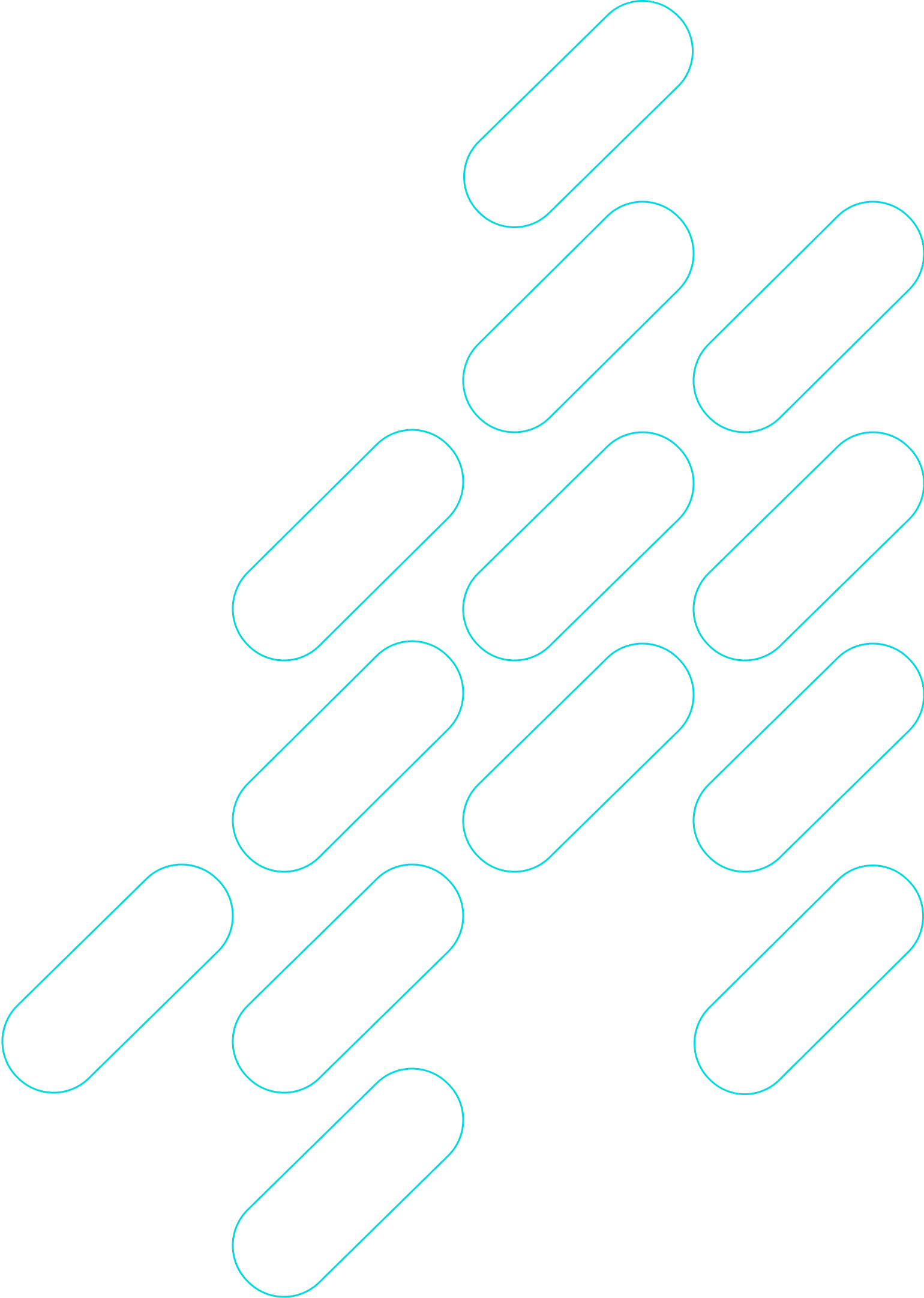 Diseño de óvalos apilados asimétricos